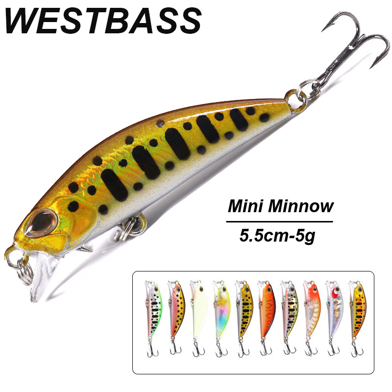 WESTBASS 1PX Micro Minnow Dụ 5 - đánh giá và giá Fishing Lure Crankbait