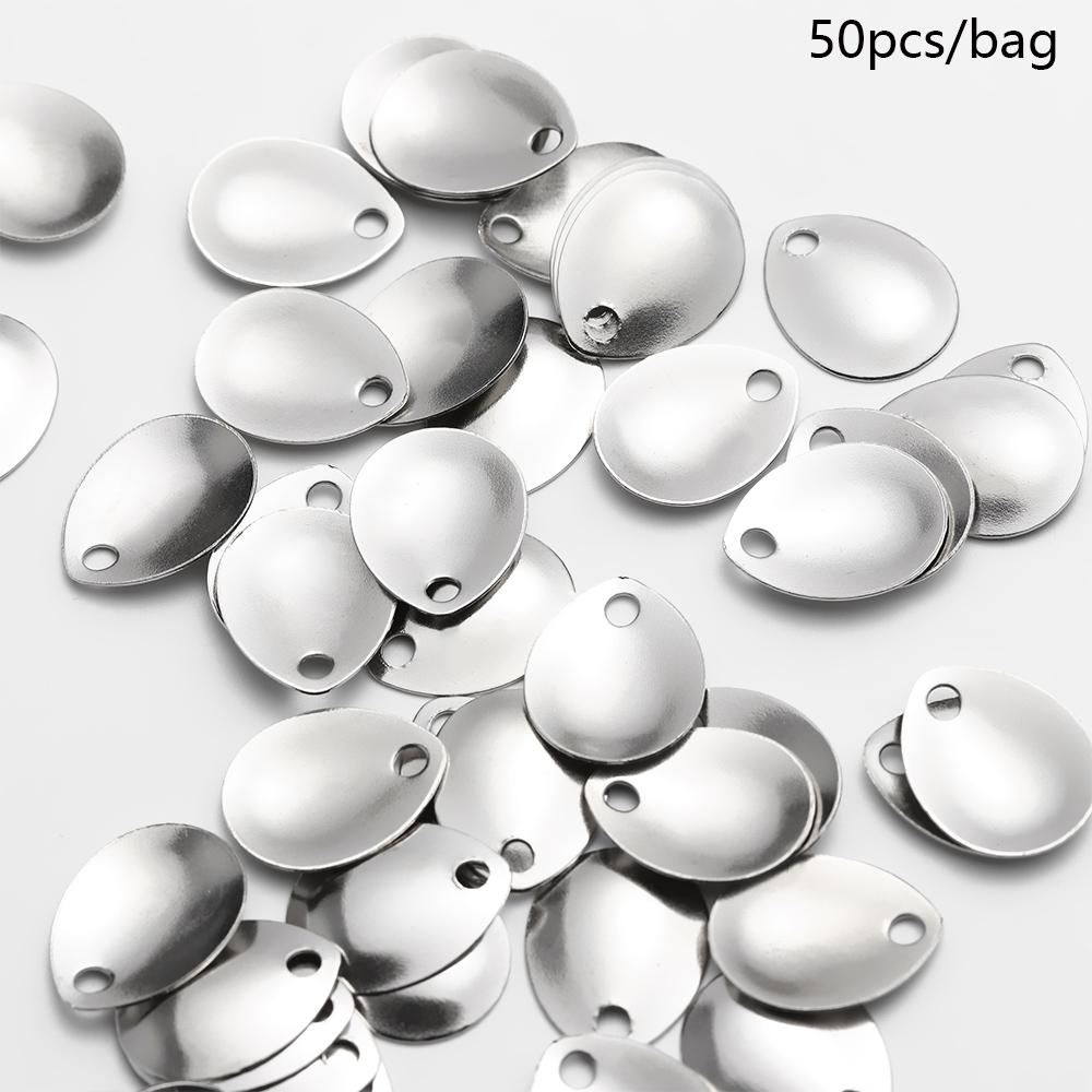 50PCS Silver Smooth Nickel Seq - đánh giá và giá Fishing Lure Spinner