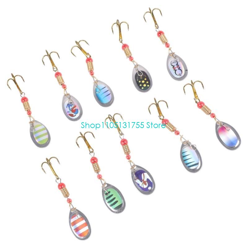 K0EF 10 Chiếc Spinner Mồi Móc  - đánh giá và giá Fishing Lure Spinner