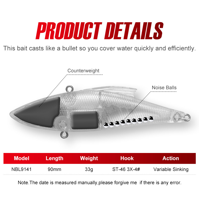 Noeby 3 Miếng 90Mm 33G Chìm Ru - đánh giá và giá Fishing Lure Crankbait
